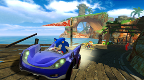 How come Sonic's driving a girls car?